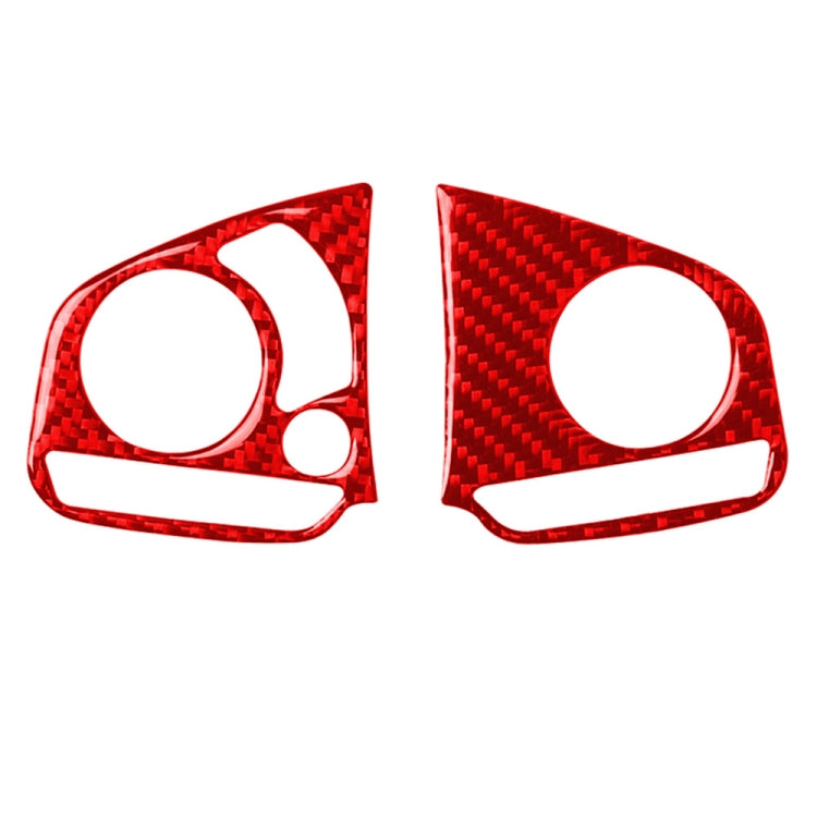 Car Carbon Fiber Steering Wheel Button High Configuration Decorative