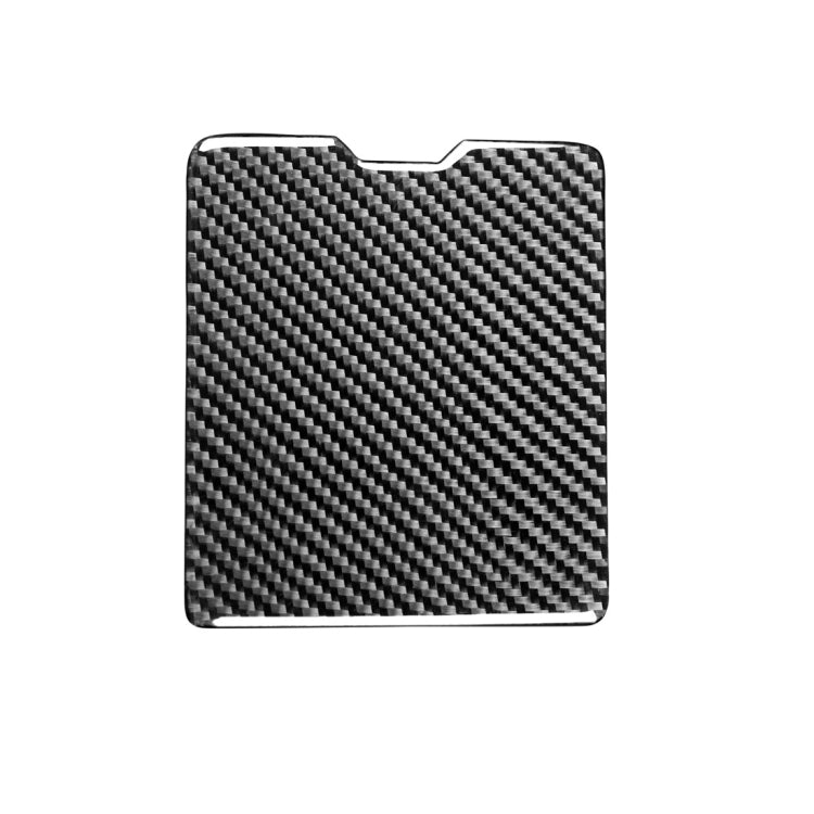 Car Carbon Fiber Driver Storage Box Decorative Sticker for Mitsubishi