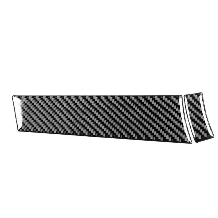 2 PCS Car Carbon Fiber Driver Dashboard Panel Decorative Sticker for