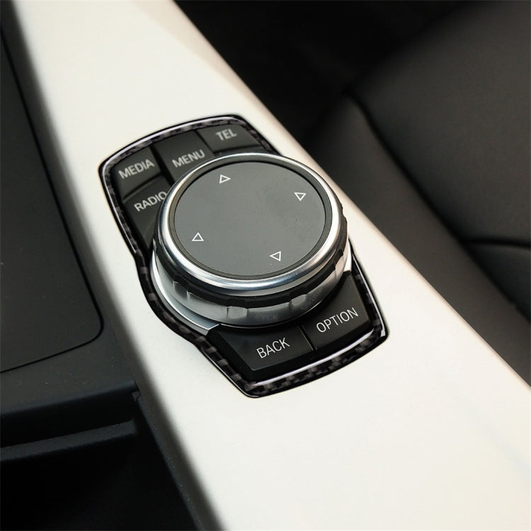 Carbon Fiber Car Multimedia Frame Decorative Sticker for BMW X3 / X4