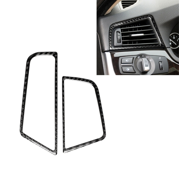 Carbon Fiber Car Side Air Outlet Frame Decorative Sticker for BMW 5