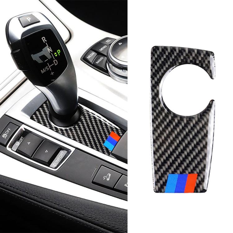 Carbon Fiber Car Handbrake Below Panel Decorative Sticker for BMW 5