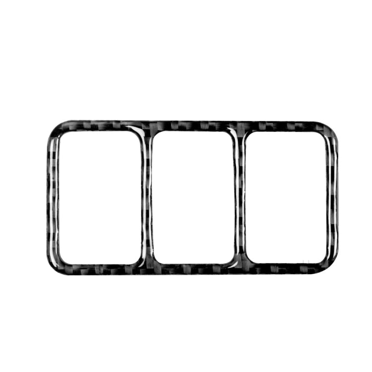 Car Carbon Fiber Central Control Heating Button Frame Decorative