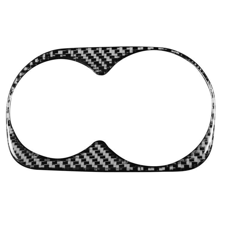 Car Carbon Fiber Rear Water Cup Holder Decorative Sticker for Honda