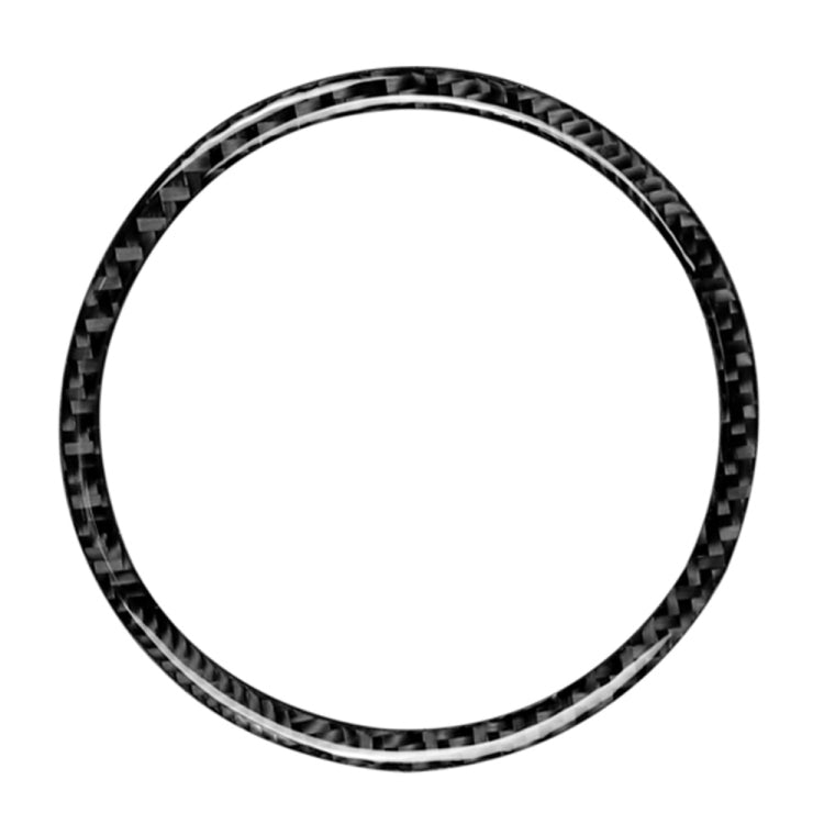 Car Carbon Fiber Steering Wheel Circle Decorative Sticker for Mazda 3