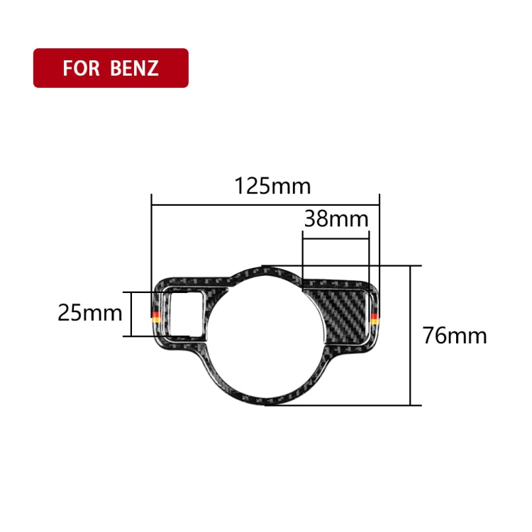 Car Carbon Fiber German Color Headlight Switch A Decorative Sticker for Mercedes-Benz A 2013-2018/B Class 2013-2018/C Class 2007-2013, Left Drive, German Color Headlight Switch A