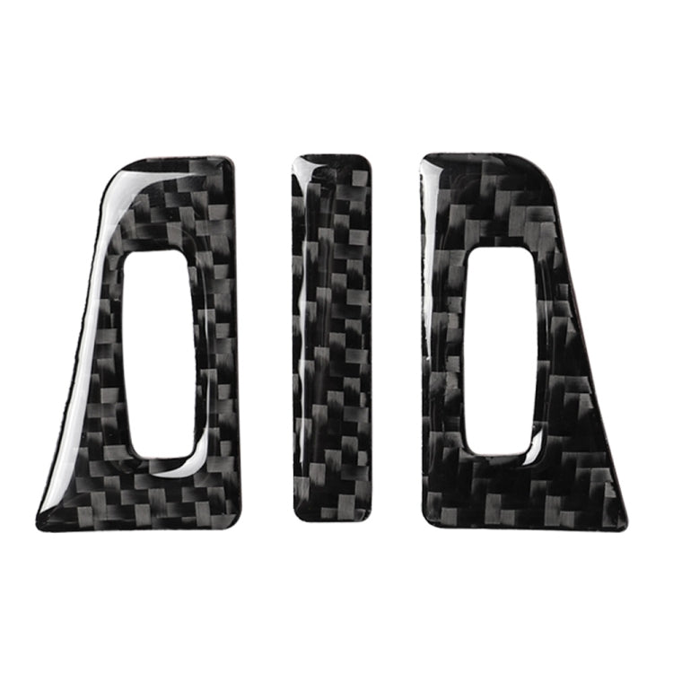 3 in 1 Car Carbon Fiber Air Outlet Decorative Sticker for Lexus NX200