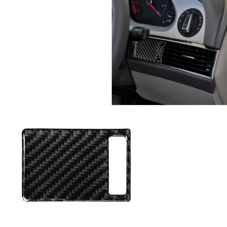 Car Carbon Fiber Air Outlet Adjustment Panel Decorative Sticker for