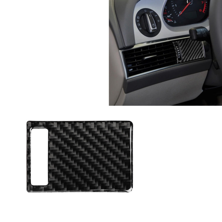 Car Carbon Fiber Air Outlet Adjustment Panel Decorative Sticker for