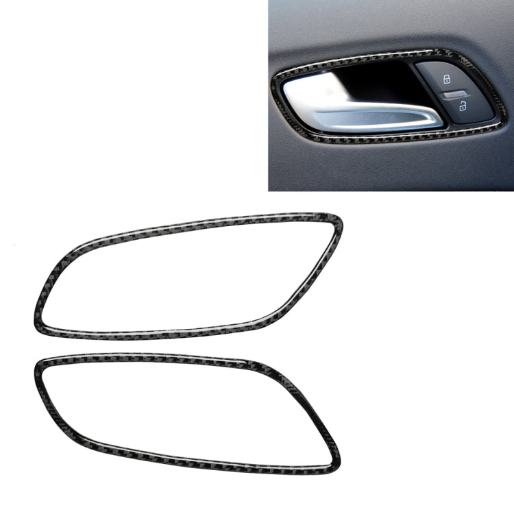 Car Carbon Fiber Door Handle Frame Decorative Sticker for Audi TT 8n