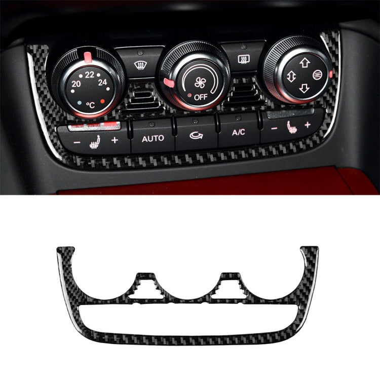 Car Carbon Fiber Air Conditioning Button Decorative Sticker for Audi