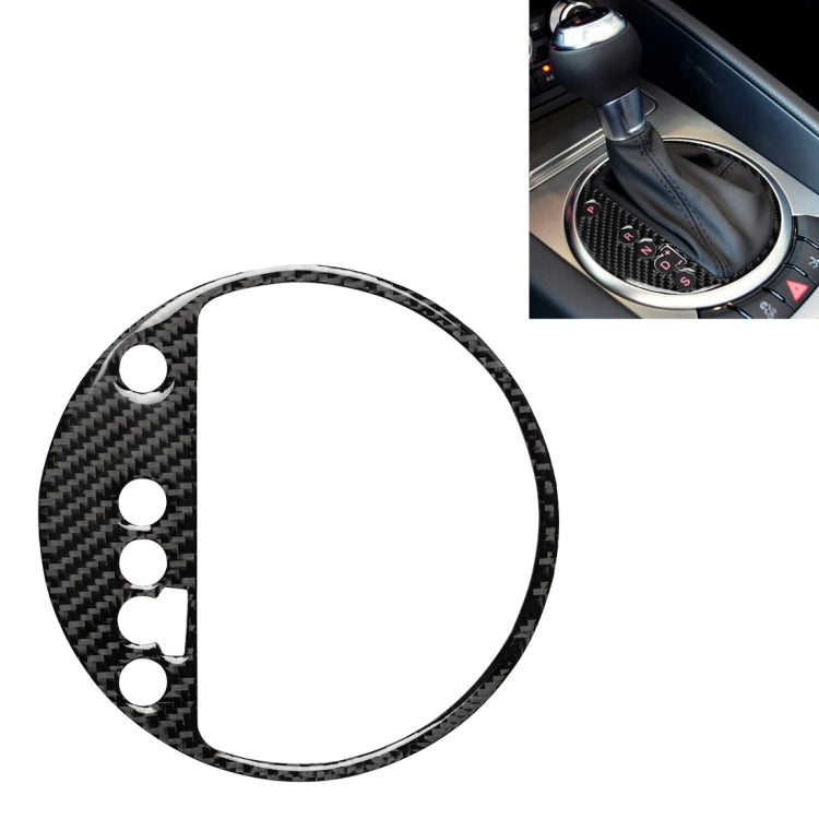 Car Carbon Fiber Gear Shift Position Panel Decorative Sticker for