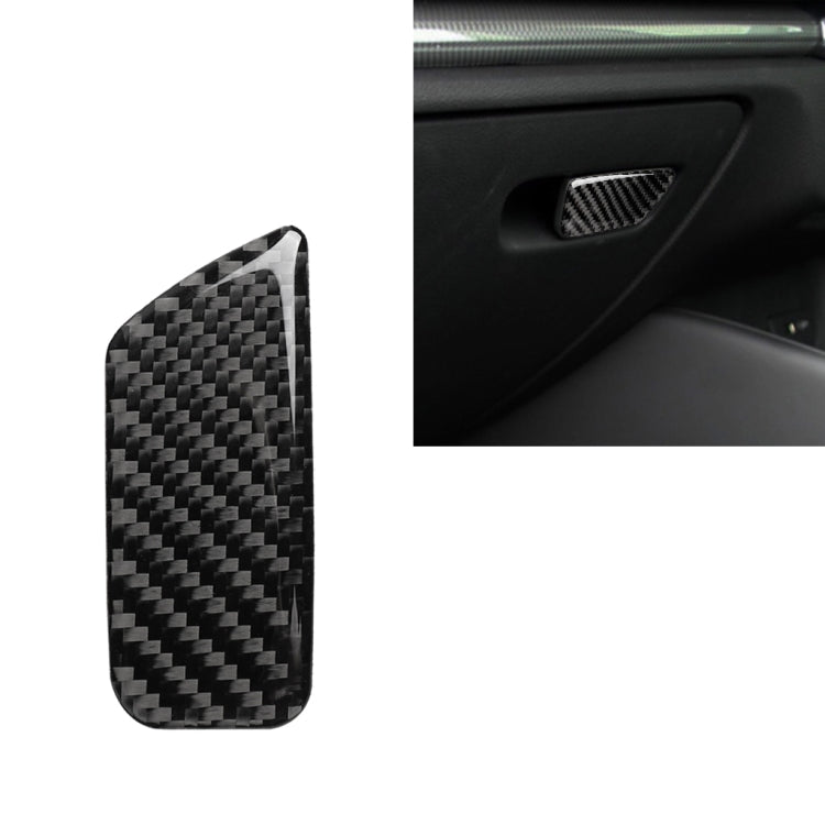 Car Carbon Fiber Passenger Seat Hand Box Switch Decorative Sticker