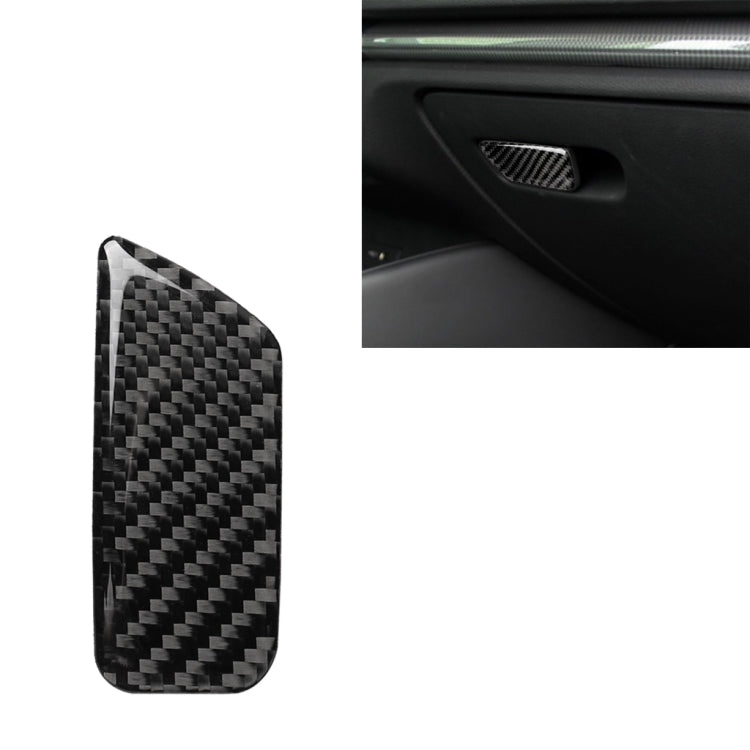 Car Carbon Fiber Passenger Seat Hand Box Switch Decorative Sticker
