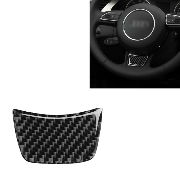 Car Carbon Fiber Steering Wheel Decorative Sticker for Audi A3 / S3