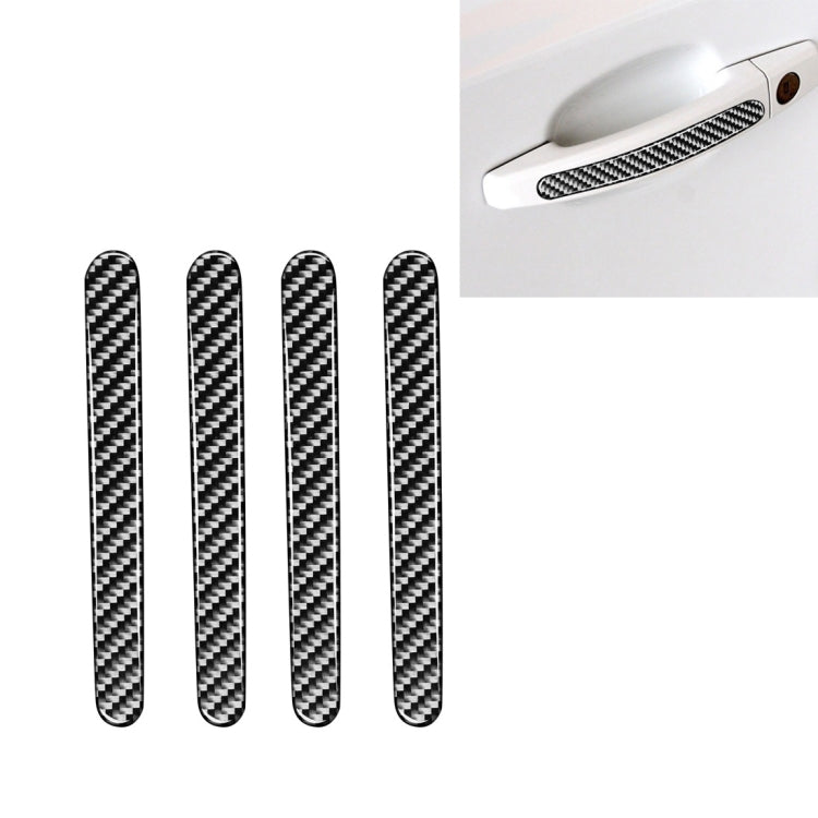 4 PCS Car Carbon Fiber Door Outside Handle Decorative Stickers for