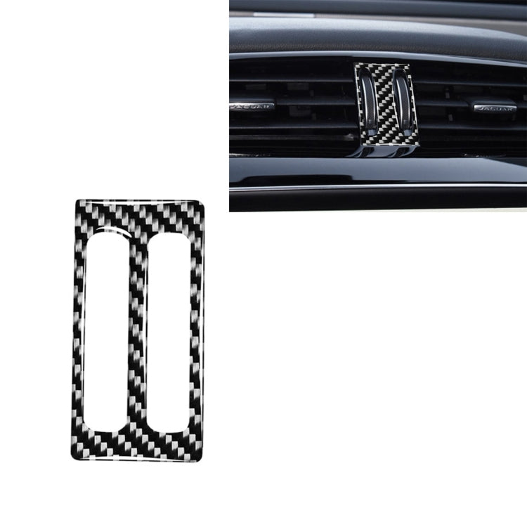Car Carbon Fiber Middle Air Outlet Decorative Stickers for Jaguar