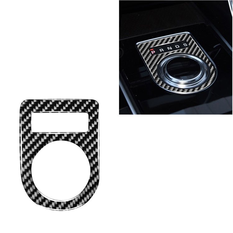 Car Carbon Fiber Gearshift Knob Decorative Stickers for Jaguar F-PACE