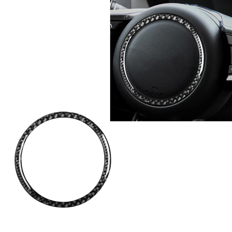 Car Carbon Fiber Steering Wheel Logo Decorative Stickers for Jaguar