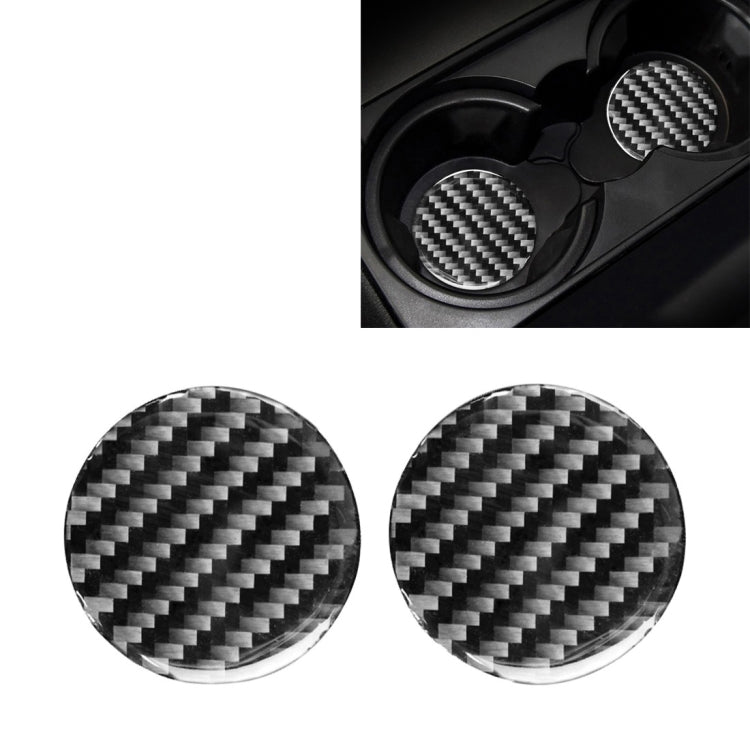 Car Carbon Fiber Water Cup Holder Mat for Land Rover Discovery 4