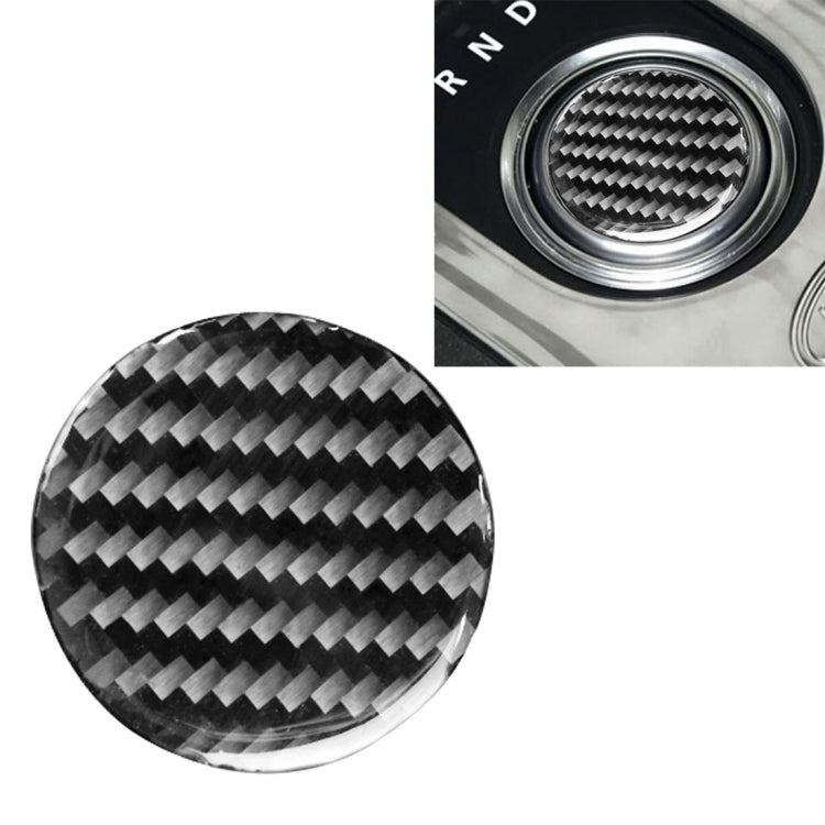 Car Carbon Fiber Gearshift Knob Decorative Sticker for Land Rover