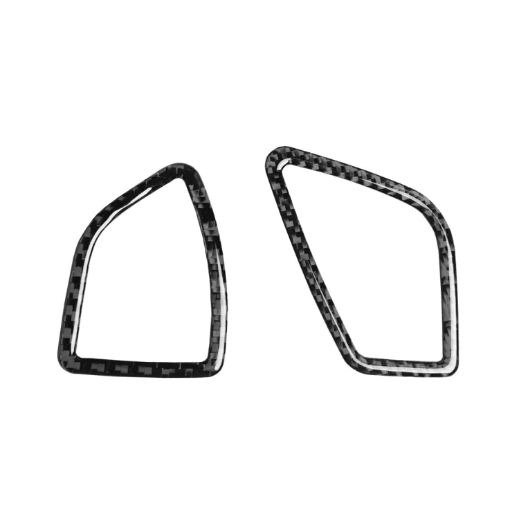 2 PCS Car Carbon Fiber Dashboard Air Outlet Decorative Sticker for