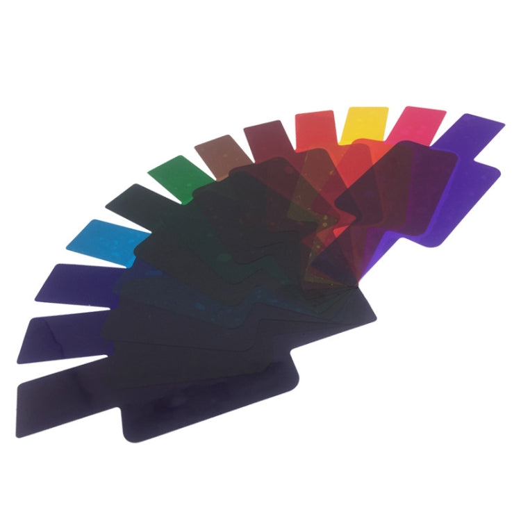 12 PCS SiGi SG120 12-color Filter Set Camera Top Flash Accessories Temperature Filter, 12-color