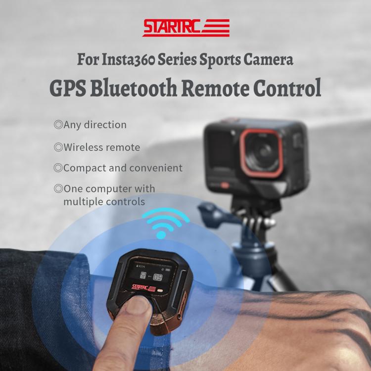 STARTRC GPS Bluetooth Remote Control For Insta360 X4 Series / Ace Pro ...