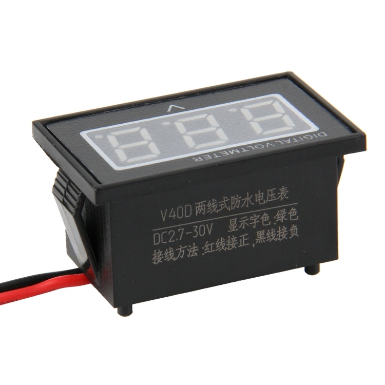 V40D 2 Wires Red Light Display Mini Waterproof IPX4... – Bulky Mart