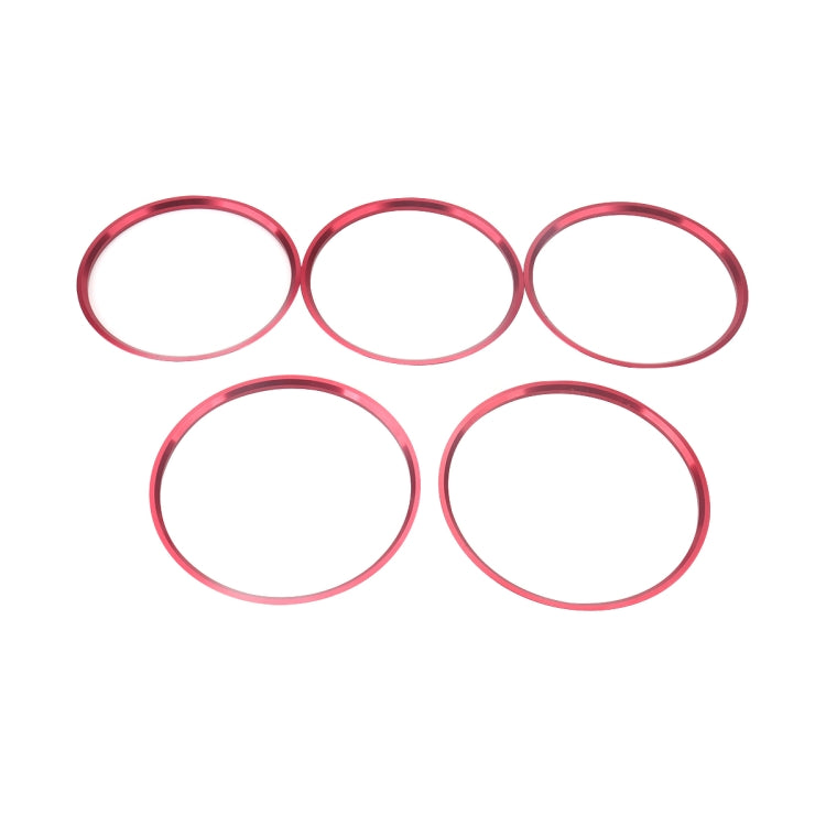 5 PCS Car Air Conditioner Air Outlet Decorative Ring for Mercedes-Benz