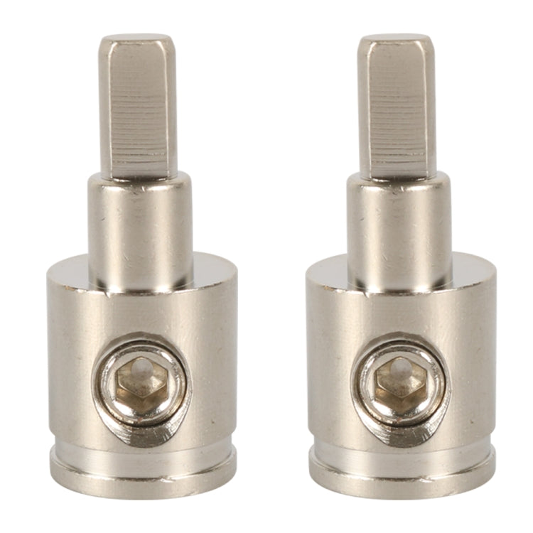 A5679 2 PCS Car Large Size Nickel-plated Brass 0GA to 4GA Audio