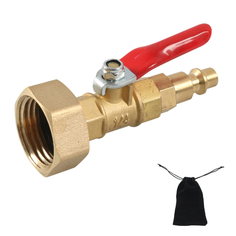 RV Female Thread 1/4 Drain Fitting Adapter with Storage Bag