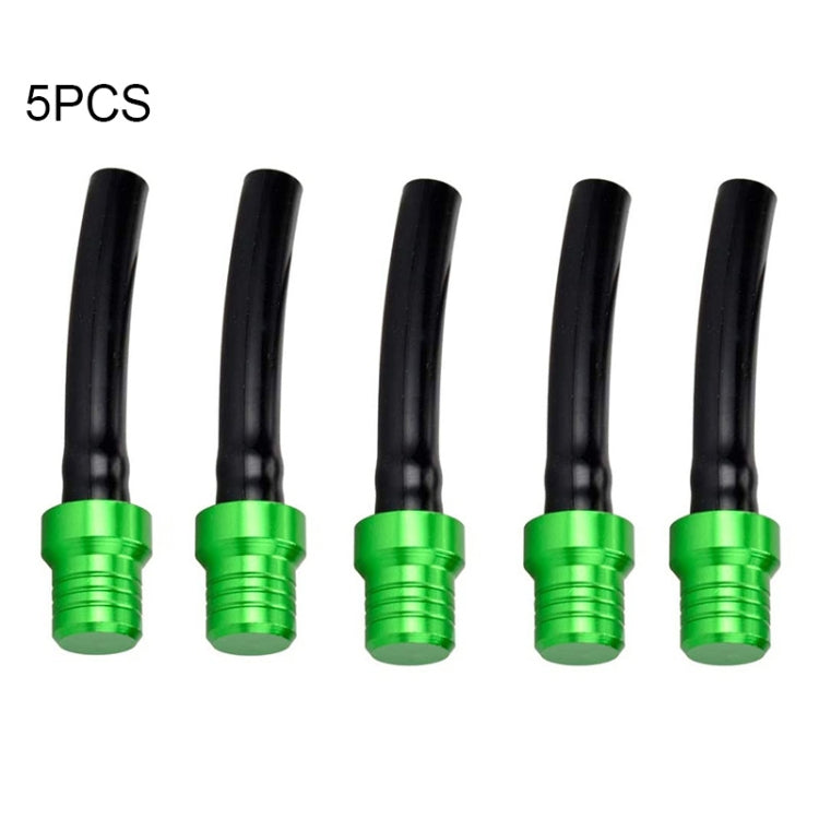 5 PCS Universal Motorcycle Tank Gas Fuel Cap Valve Vent Breather Hose