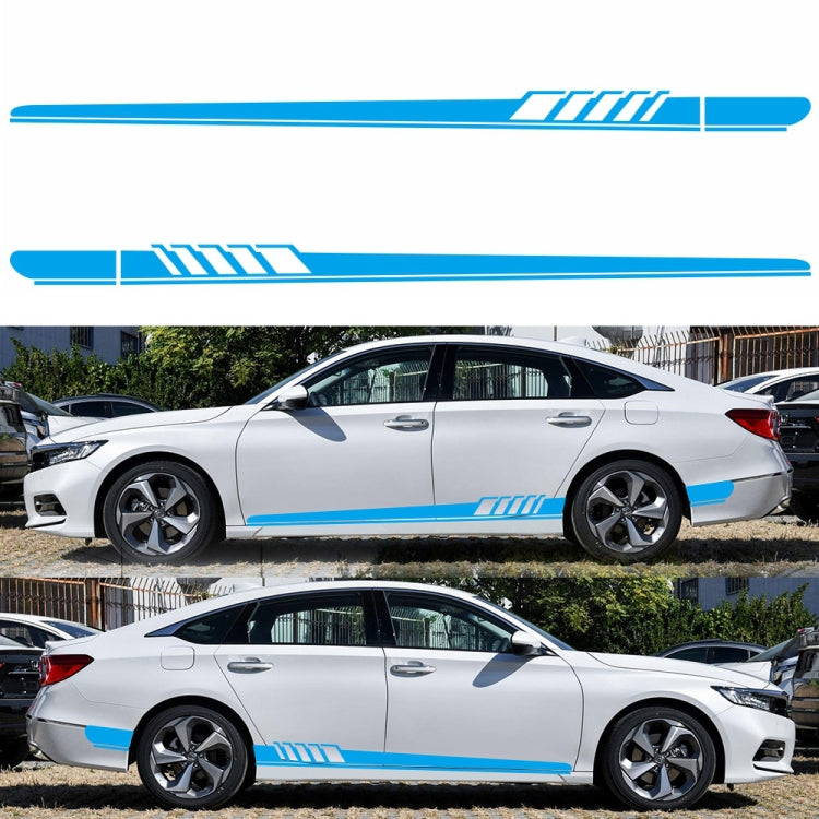 2 PCS/Set D-608 Stripe Pattern Car Modified Decorative Sticker