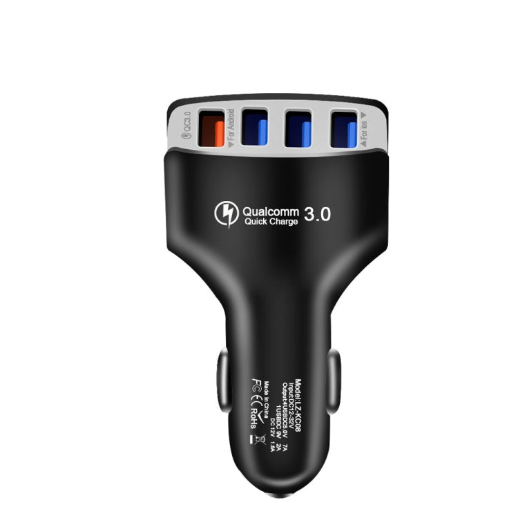KC08 4 in 1 Cigarette Lighter Conversion Plug Multi-function USB Car