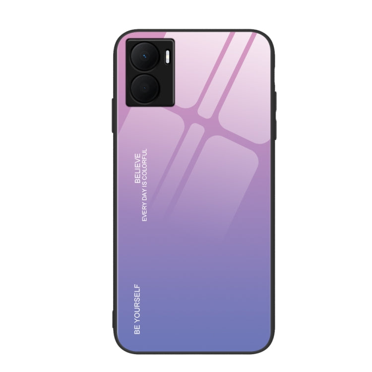 For Honor Play 40 Plus Gradient Color Glass Phone Case, For Honor Play 40 Plus