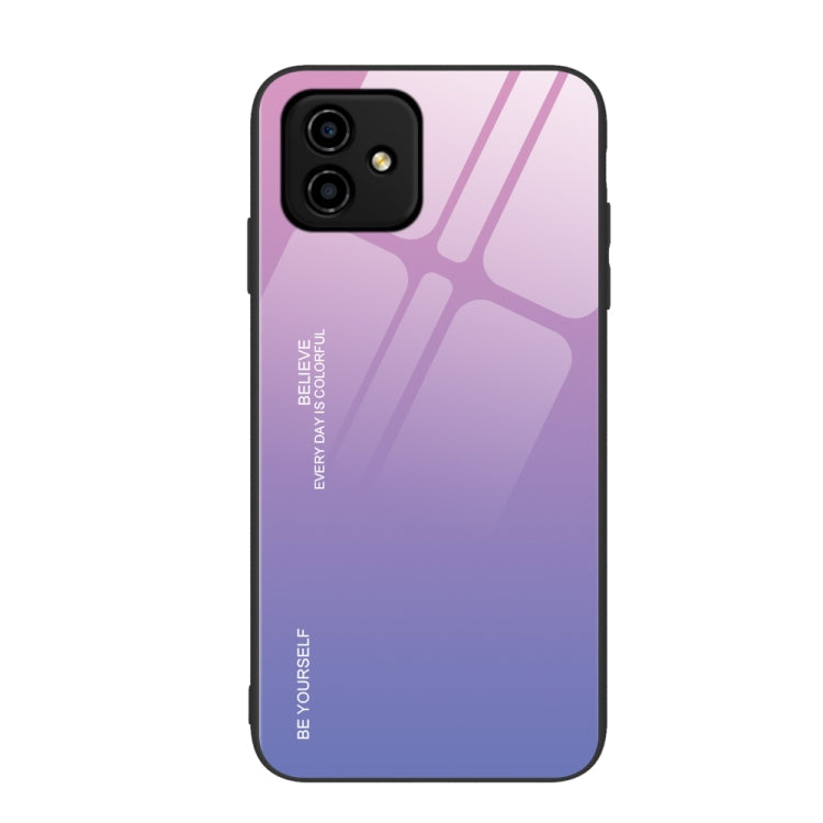 For Honor Play6C Gradient Color Glass Phone Case, For Honor Play6C