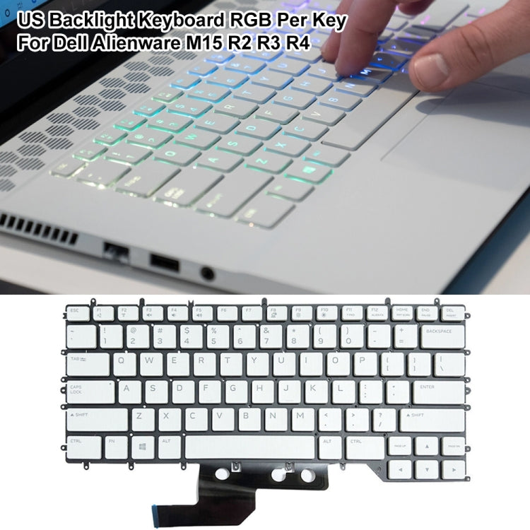 US Version RGB Backlight Laptop Keyboard, For Dell Alienware M15 / R3 ...