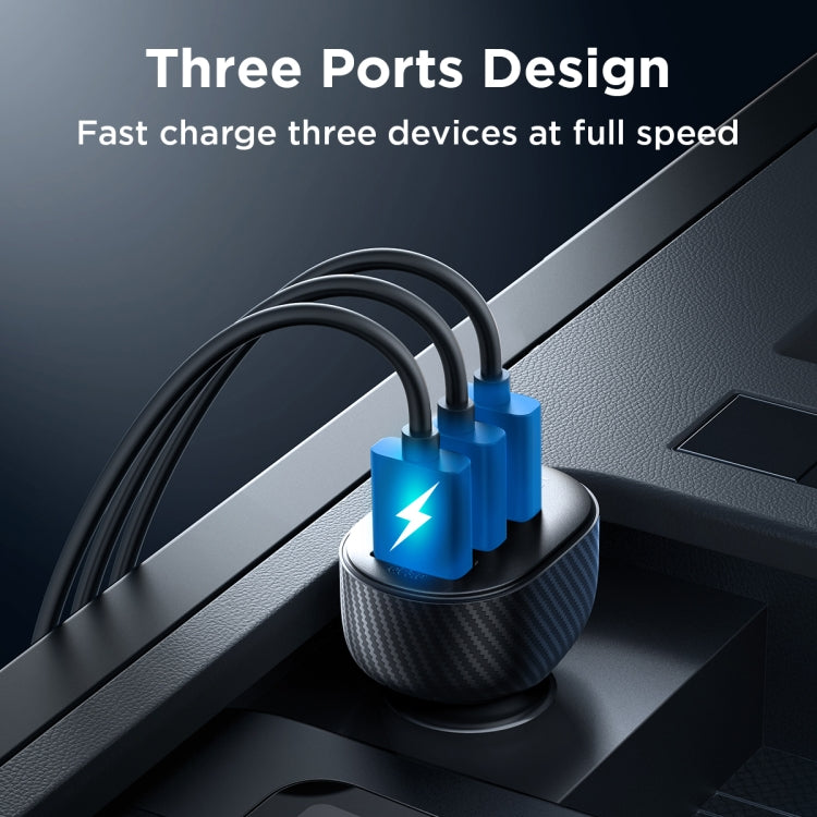 JOYROOM JR-CCD03 3.4A 3 x USB Ports Digital Display... – Bulky Mart