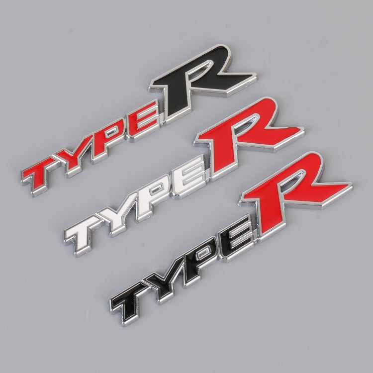 Car TYPE-R Personalized Aluminum Alloy Decorative Stickers, 15x3x0.4cm