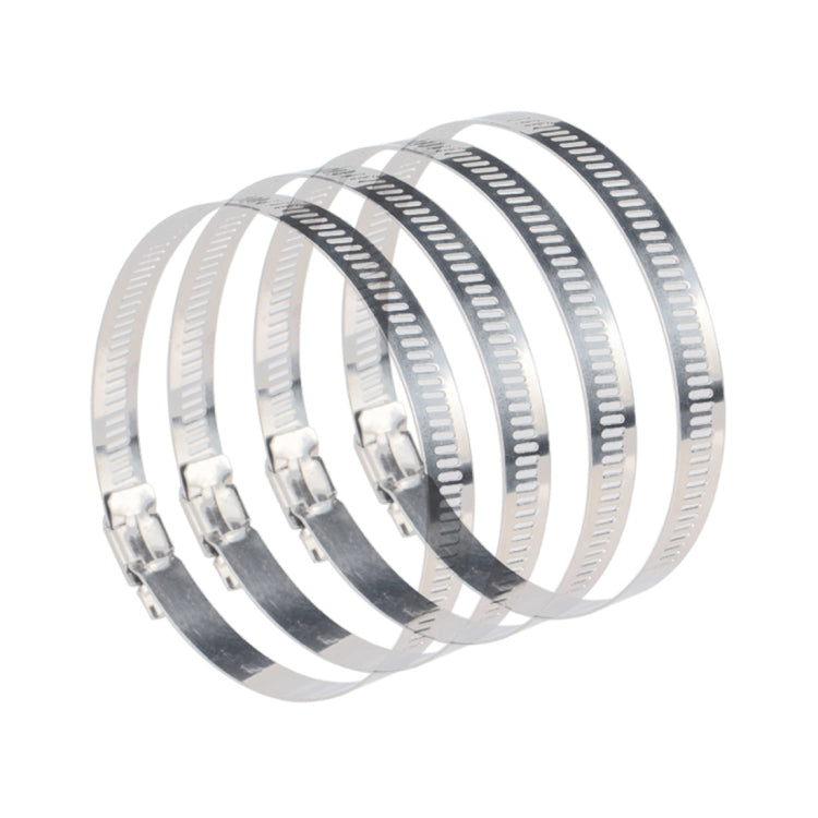 4 PCS Stainless Steel Hose Clamps Pipe Clip Fuel Line Clip