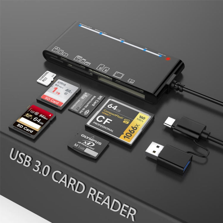 CR7 USB3.0 + Type-C Multi-function Card Reader CF / XD / MS / SD / TF ...