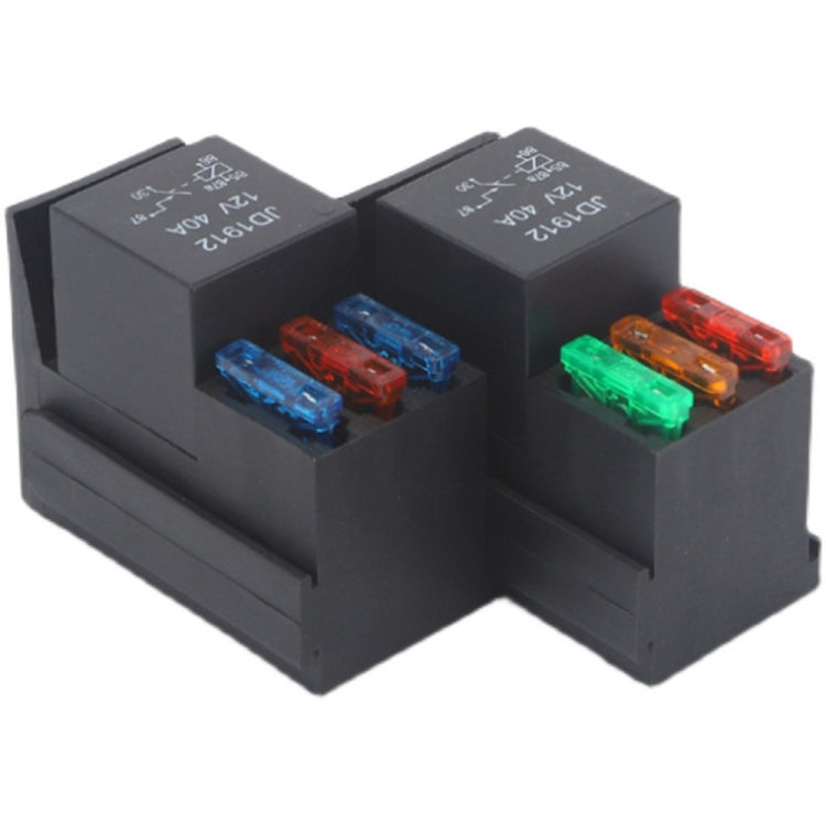 Car RV Engine Compartment Multi-Way Fuse Holder 3 Ways With Relay