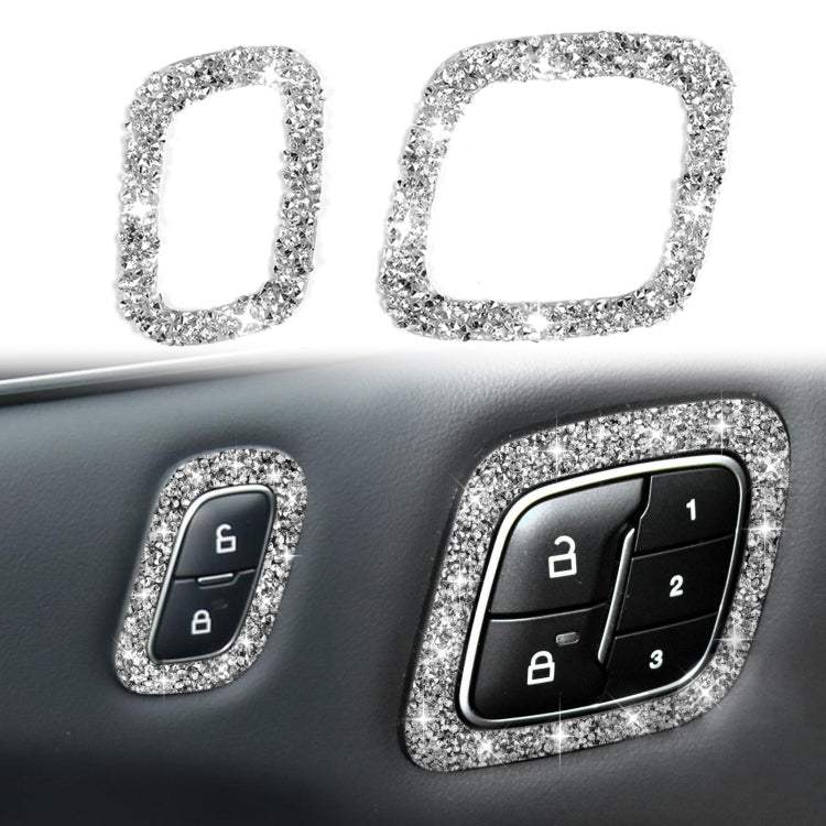 For Ford Mustang Mach E 2021 Car Door Lock Button Diamond Decorative