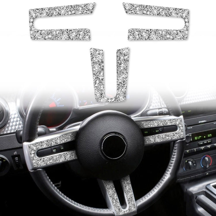 For Ford Mustang 2005-2009 3 in 1 Car Steering Wheel Diamond