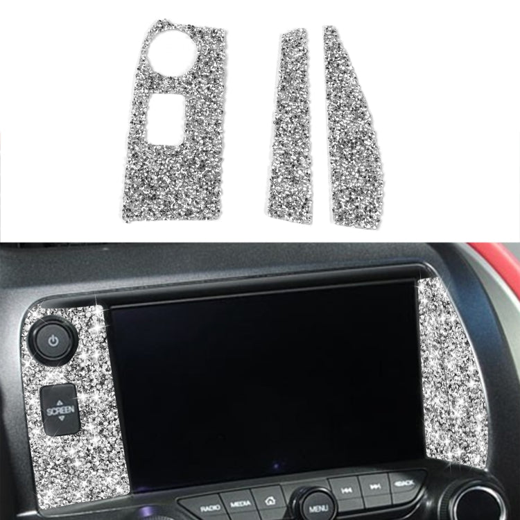 For Chevrolet Corvette C7 2014-2019 3 in 1 Car Navigate Panel Diamond