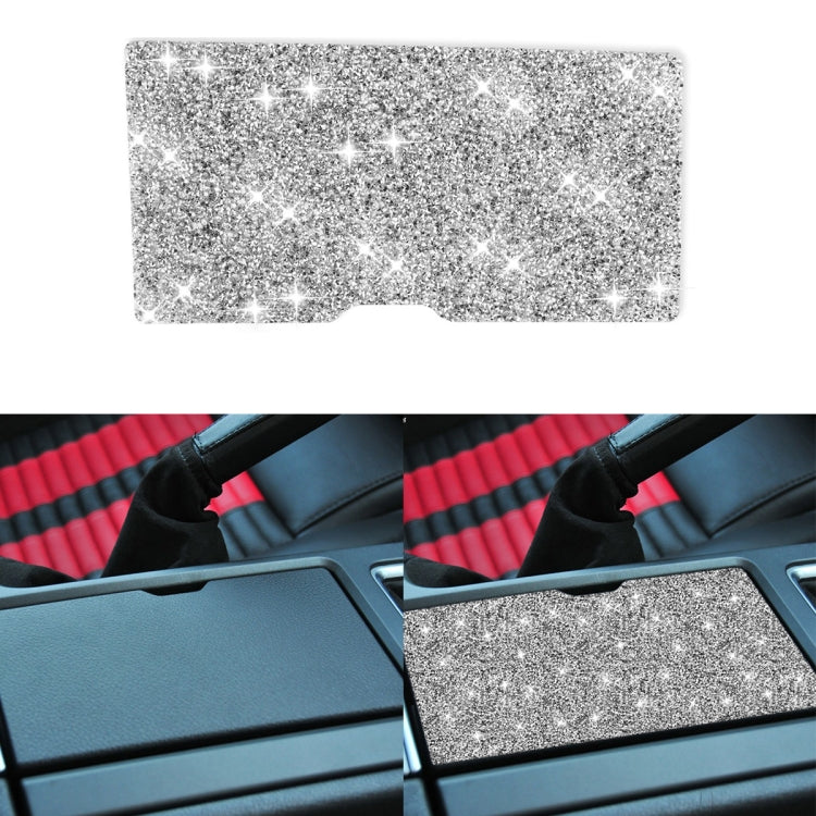 Car Water Cup Storage Box Panel Diamond Decoration Sticker
