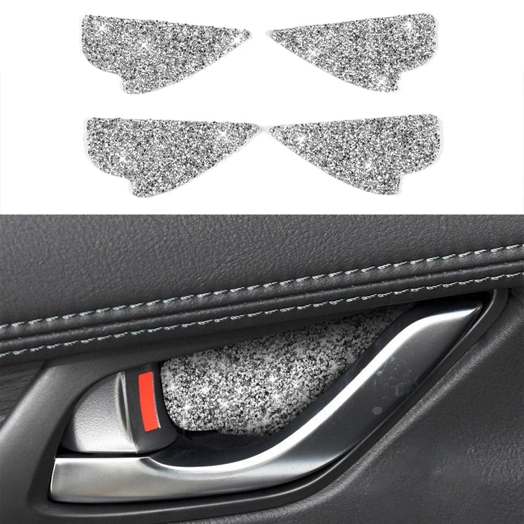 For Mazda CX-5 2017-2018 Car Inner Door Bowl Diamond Decorative
