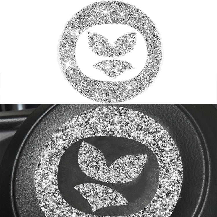 For Mazda CX-5 2017-2018 Car Steering Wheel Panel Diamond Decorative