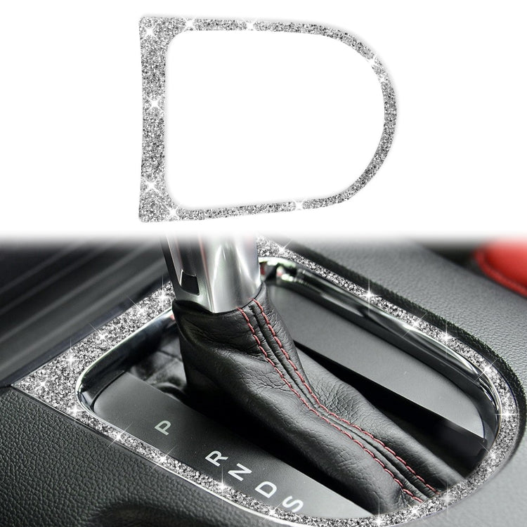 Car Gear Shift Outer Ring Diamond Decoration Sticker